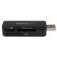 StarTech.com Lector USB 3.0 Super Speed Compacto de Tarjetas de Memoria Flash SD MicroSD MS para PC Mac