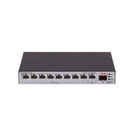 H3C LS-1600V2-10P-HPWR-GL switch Gestionado Gigabit Ethernet (10/100/1000) Energía sobre Ethernet (PoE) Gris, Negro
