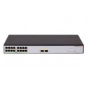 H3C LS-1600V2-18P-GL switch Gestionado Gigabit Ethernet (10/100/1000) Gris, Negro