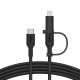Belkin BoostCharge Pro cable USB C  a USB C/Lightning  1,5 m Negro - cac003hq1.5mbk