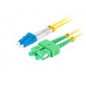 Lanberg FO-LUSA-SD11-0020-YE Cable de fibra óptica e InfiniBand 2 m SC LC LC/SC Amarillo
