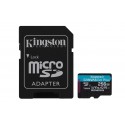 Kingston Technology Tarjeta microSDXC Canvas Go Plus Gen4 de 256 GB, 200 MB/s, A2 U3 V30 y adaptador - SDCG4/256GB