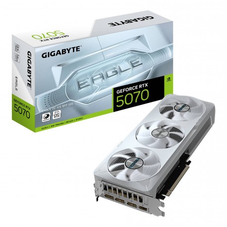 GIGABYTE GeForce RTX 5070 EAGLE OC ICE SFF 12GB GDDR7 - GV-N5070EAGLEOC ICE-12GD