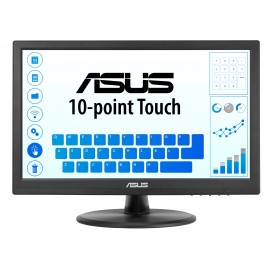ASUS Touch VT169HE pantalla para PC 39,6 cm (15.6'') 1920 x 1080 Pixeles Full HD LED Pantalla táctil Mesa Negro