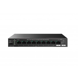 IP-COM Networks G1110PF-8-120W switch No administrado Gigabit Ethernet (10/100/1000) (PoE) Negro