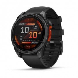 Garmin Fenix 8 3,56 cm (1.4'') AMOLED 47 mm Digital 454 x 454 Pixeles Pantalla táctil Negro Wifi GPS (satélite)
