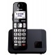 Panasonic KX-TGE250 Teléfono DECT Identificador de llamadas Negro
