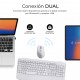 SUBBLIM Teclado con ratón COMBO DUAL OFFICE PROWAVE WHITE - subkbc-dcopw1