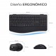 SUBBLIM Teclado con ratón COMBO DUAL OFFICE PROWAVE BLACK - subkbc-dcopw2
