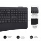 SUBBLIM Teclado con ratón COMBO DUAL OFFICE PROWAVE BLACK - subkbc-dcopw2