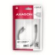 Axagon ADA-HC cable de audio 0,1 m 3,5mm USB Tipo C Negro