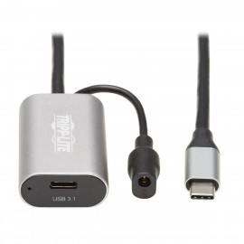 Tripp Lite U330-05M-C2C Cable de Extensión Activa USB-C - USB-C a USB-C (M/H), USB 3.1 Gen 1, Solo Datos, 5 m [16 pies]