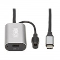 Tripp Lite U330-05M-C2C Cable de Extensión Activa USB-C - USB-C a USB-C (M/H), USB 3.1 Gen 1, Solo Datos, 5 m [16 pies]