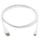 Tripp Lite U050AB-006-WH Cable Antibacteriano USB A a USB Micro B (M/M), USB 2.0, Blanco, 1.83 m [6 pies]