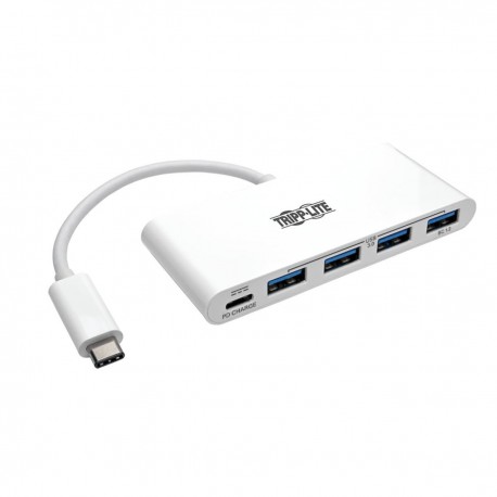 Tripp Lite U460-004-4A-C hub de interfaz USB 3.2 Gen 1 (3.1 Gen 1) Type-C 5000 Mbit/s Blanco