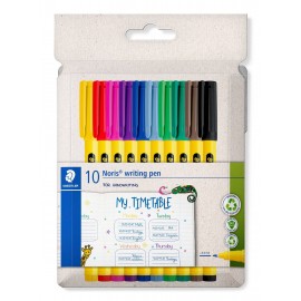 Staedtler Noris 307 rotulador de punta fina Multicolor 10 pieza(s)