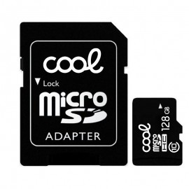 COOL TARJETA MEMORIA MICRO SD CON ADAPTADOR X128 GB (CLASE 10)