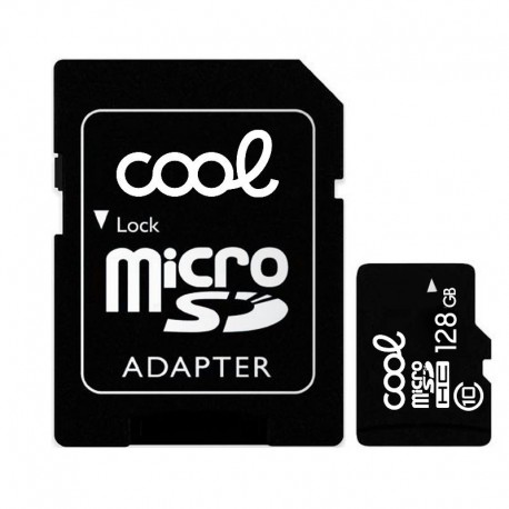 COOL TARJETA MEMORIA MICRO SD CON ADAPTADOR X128 GB (CLASE 10)