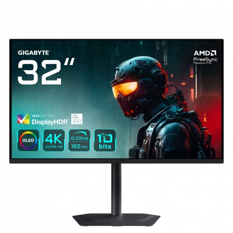 GIGABYTE MO32U 31,5'' Monitor Gaming OLED 4K UHD - 3840 x 2160, 165Hz, 0.03ms