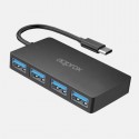 HUB 4 PUERTOS USB 3.0 A TYPE-C NEGRO APPROX - APPC54V2