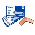 PETRUS Grapas Petrus 22/6 - Cobreadas - 30 hojas - Caja 1000 grapas - 55721