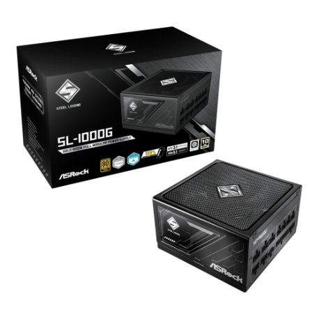 FUENTE ALIMENTACION ASROCK SL-1000G, 1000W, 80 PLUS GOLD - 90-UXS100-GFEAAA