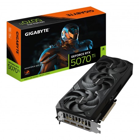 GIGABYTE GeForce RTX 5070 Ti WINDFORCE SFF 16G Tarjeta Gráfica - 16GB GDDR7, 256bit