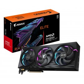GIGABYTE AORUS Radeon RX 9070 XT ELITE 16G Tarjeta Gráfica - 16GB GDDR6, 256 bits