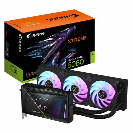 GIGABYTE AORUS GeForce RTX 5080 XTREME WATERFORCE 16G Tarjeta Gráfica - 16GB