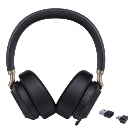 Yealink BH76 Plus Teams USB-C/A Auriculares Inalámbrico Diadema Llamadas/Música USB Type-C / USB Type-A Bluetooth Negro