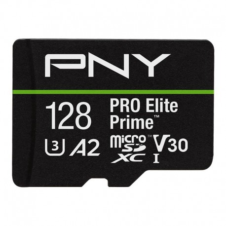 PNY PRO Elite Prime 128 GB MicroSDXC UHS-I Clase 10 - p-sdu128v32200pepkit-ge