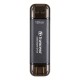 Transcend ESD310C Tecnología Thunderbolt (Rayo) 128 GB USB Type-A / USB Type-C USB 3.2 Gen 2x2 Negro