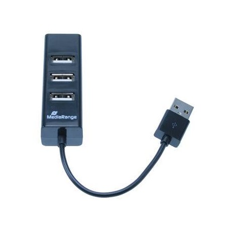 MediaRange MRCS502 hub de interfaz 480 Mbit/s Negro