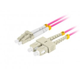 LANBERG - Lanberg FO-LUSU-MD41-0010-VT Cable de fibra óptica e InfiniBand 1 m LC SC LC/SC Violeta - fo-lusu-md41-0010-vt