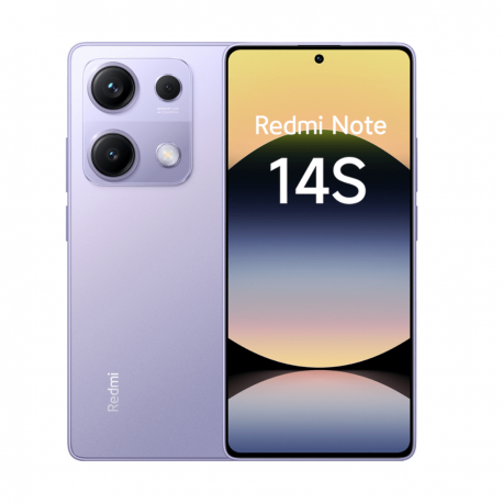 XIAOMI - Xiaomi Redmi Note 14S 4G 8GB/256GB Púrpura (Aurora Purple) Dual SIM - XIAREDNOT14S4G8256PL