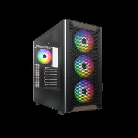 MONTECH - TORRE ATX MONTECH XR WOOD BLACK - XR WOOD (B)