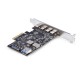 StarTech.com Tarjeta PCIe de 5 Puertos USB de 10Gbps 4x USB-C / 1x USB-A -