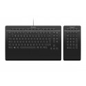 3Dconnexion Keyboard Pro with Numpad teclado Oficina USB + RF Wireless + Bluetooth QWERTY Internacional de EE.UU. Negro