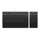 3Dconnexion Keyboard Pro with Numpad teclado Oficina USB + RF Wireless + Bluetooth QWERTY Internacional de EE.UU. Negro