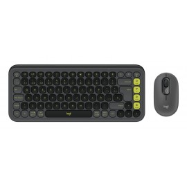 Logitech 920-013118 teclado Ratón incluido Universal Bluetooth QWERTY Español Grafito, Verde