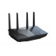 ASUS - ASUS RT-AX5400 router inalámbrico Gigabit Ethernet Doble banda (2,4 GHz / 5 GHz) Negro - 90IG0860-MO3B00\nRT-AX5400