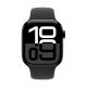 APPLE - Apple Watch Series 10 GPS 42mm Aluminio Negro (Jet Black) y Correa Deportiva Negra - Talla S/M - APWHS10GPS42ABKCSBBK