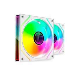 KIT 2 VENTILADORES AUXILIAR MF-3D PROX2R BLANCO MARS GAMING