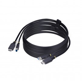 StarTech.com Cable KVM HDMI y USB 3.0 5Gbps de 3m - 4K 60Hz - Cable Combo HDMI 2.0 y USB para Switch Conmutador KVM