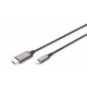 DIGITUS - Digitus DA-70821 adaptador de cable de vídeo 1,8 m USB Tipo C HDMI tipo A (Estándar) Gris - da-70821