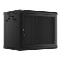 Lanberg WF01-6409-23B armario rack 9U Bastidor de pared Negro