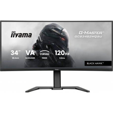 iiyama GCB3482WQSU-B1 pantalla para PC 86,4 cm (34'') 1440 x 3440 Pixeles UltraWide Quad HD LED Negro