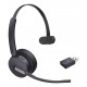Yealink WH64 Hybrid Mono Teams Auriculares Inalámbrico Diadema Oficina/Centro de llamadas MicroUSB Bluetooth Negro