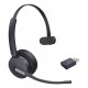 Yealink WH64 Hybrid Mono Teams Auriculares Inalámbrico Diadema Oficina/Centro de llamadas MicroUSB Bluetooth Negro