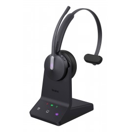 Yealink WH64 Mono Teams Auriculares Inalámbrico Diadema Oficina/Centro de llamadas USB Tipo C Bluetooth Negro
